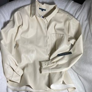 Vegan Leather Shacket